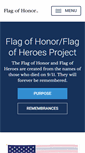 Mobile Screenshot of flagofhonor.org