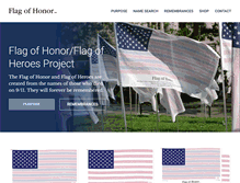 Tablet Screenshot of flagofhonor.org